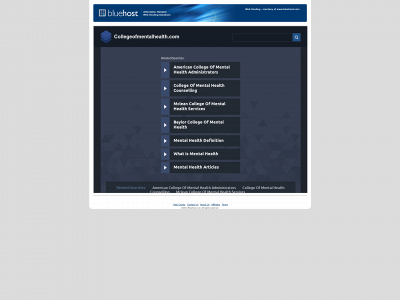collegeofmentalhealth.com snapshot