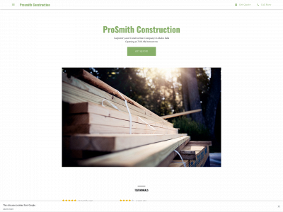 prosmithconstruction.com snapshot