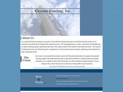 caymusfunding.com snapshot