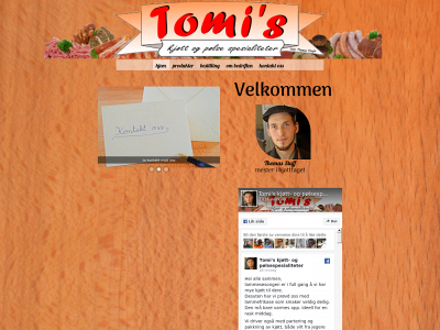 tomis-kjott.no snapshot