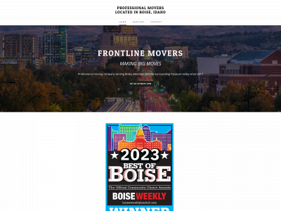 www.frontlinemoversboise.com snapshot
