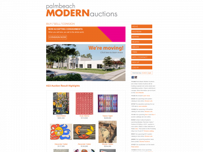 modernauctions.com snapshot
