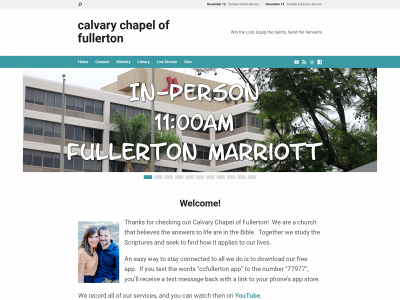 calvaryfullerton.org snapshot