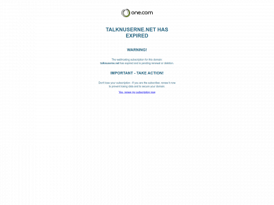 talknuserne.net snapshot