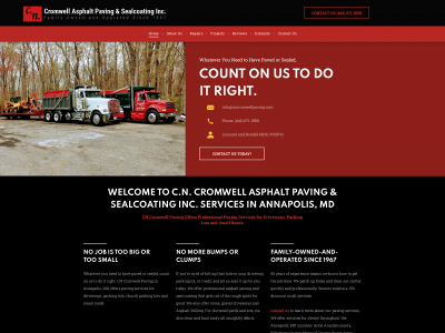 www.cncromwellpaving.com snapshot