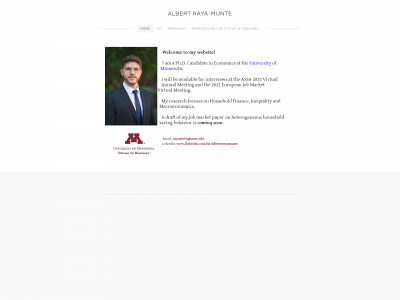 www.albertrayamunte.com snapshot