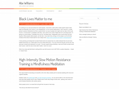 abewilliams.com snapshot