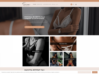 sinintimates.com snapshot