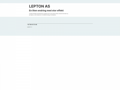 lepton.no snapshot