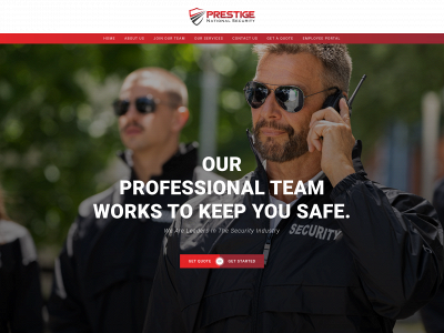 prestigenationalsecurity.com snapshot