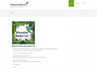 alternativebucketlist.be snapshot