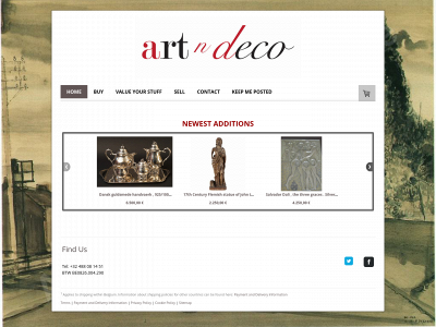 artndeco.be snapshot