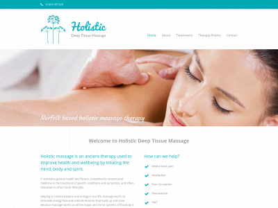 holisticdeeptissuemassagenorwich.co.uk snapshot