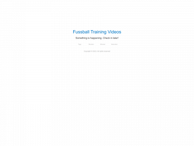 fussballtrainingvideos.de snapshot