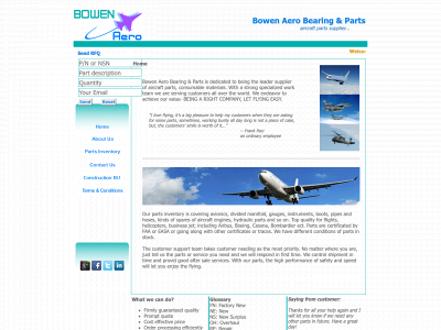 bowenaerogroup.com snapshot