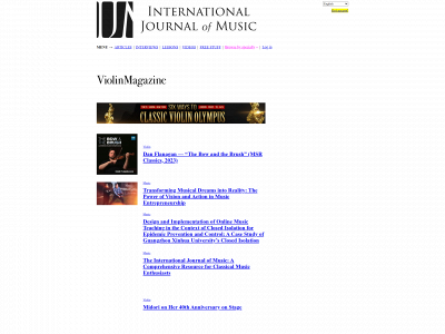 violinmagazine.online snapshot