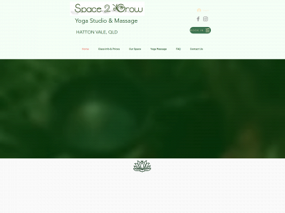 space2growyoga.com snapshot