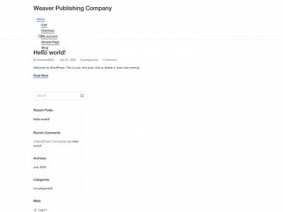 ronniethewriterweaver.com snapshot