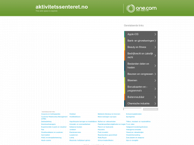 aktivitetssenteret.no snapshot