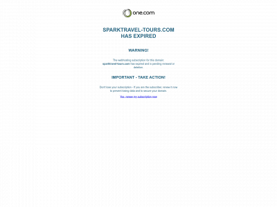 sparktravel-tours.com snapshot