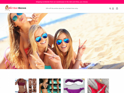 hotdaybikinis.com snapshot