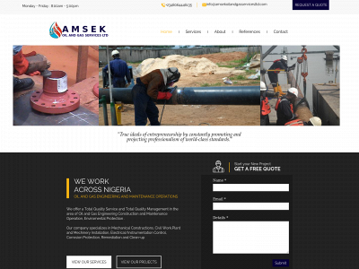 amsekoilandgasservicesltd.com snapshot