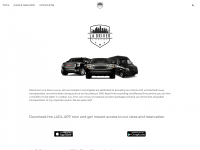 www.ladriverluxury.com snapshot