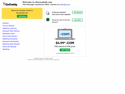 theresehall.com snapshot