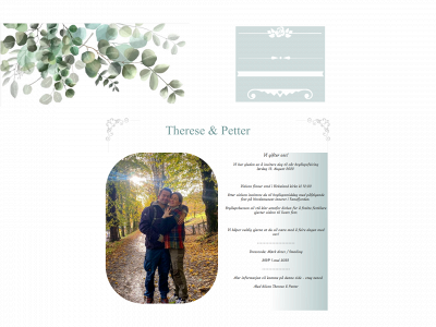 thereseogpetter.no snapshot