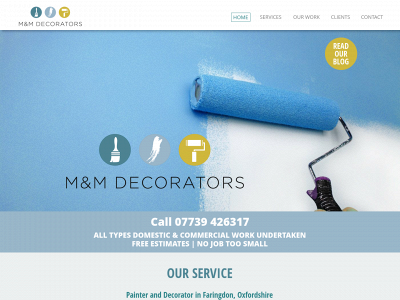 mandmdecorators.co.uk snapshot