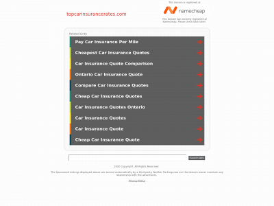 topcarinsurancerates.com snapshot