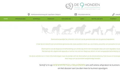 de9honden.be snapshot