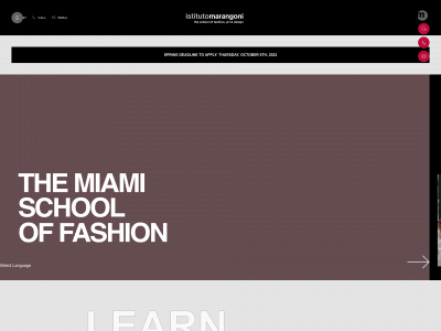 istitutomarangoni-miami.com snapshot