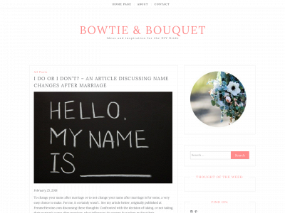 bowtieandbouquet.com snapshot