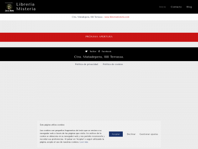 libreriamisteria.com snapshot
