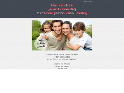 donnerstag-ist-feiertag.de snapshot