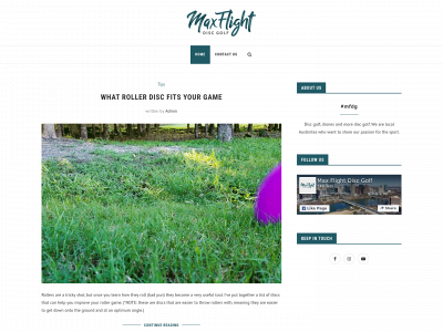 maxflightdiscgolf.com snapshot