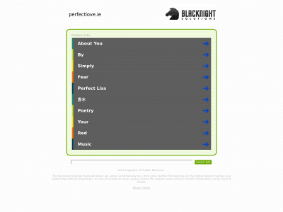 perfectlove.ie snapshot