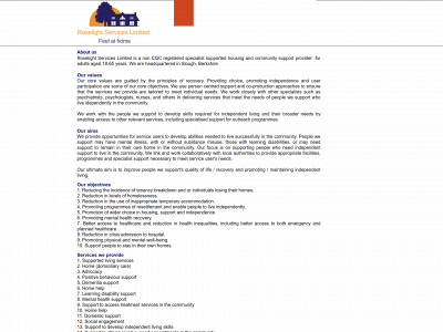 roselighthealthcareservices.co.uk snapshot