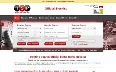 www.heatingspareparts.com snapshot