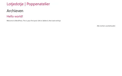 lotjedotje.nl snapshot