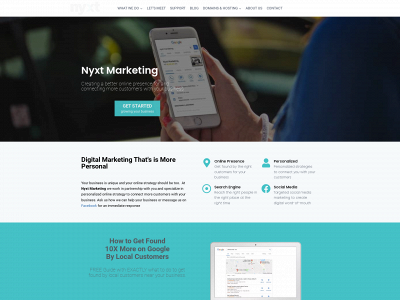 nyxtmarketing.com snapshot