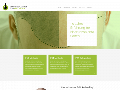 haartransplantation-bern.ch snapshot