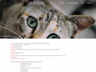 creaturesofhabitpet.com snapshot