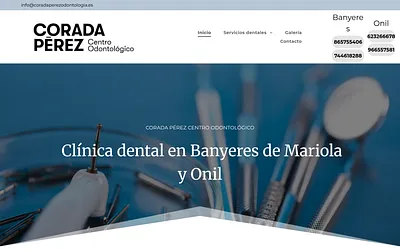 www.clinicadentalcoradaperez.es snapshot