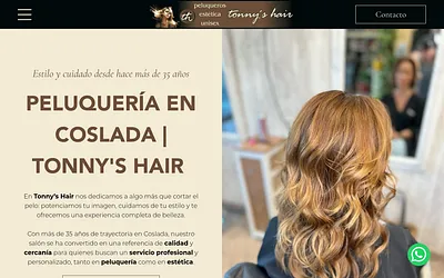 peluqueriatonnyshair.com snapshot