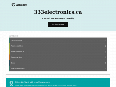 www.333electronics.ca snapshot