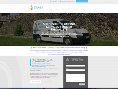 innovateplumbingandheating.co.uk snapshot