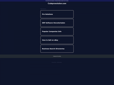 codeprosolution.com snapshot