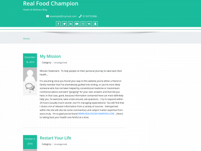realfoodchampion.com snapshot